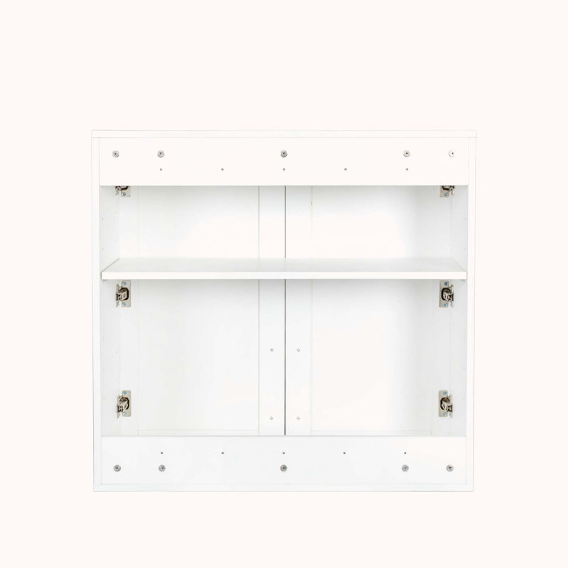 Hokku Designs Aleksis White Particle Board Ready-to-Assemble Standard